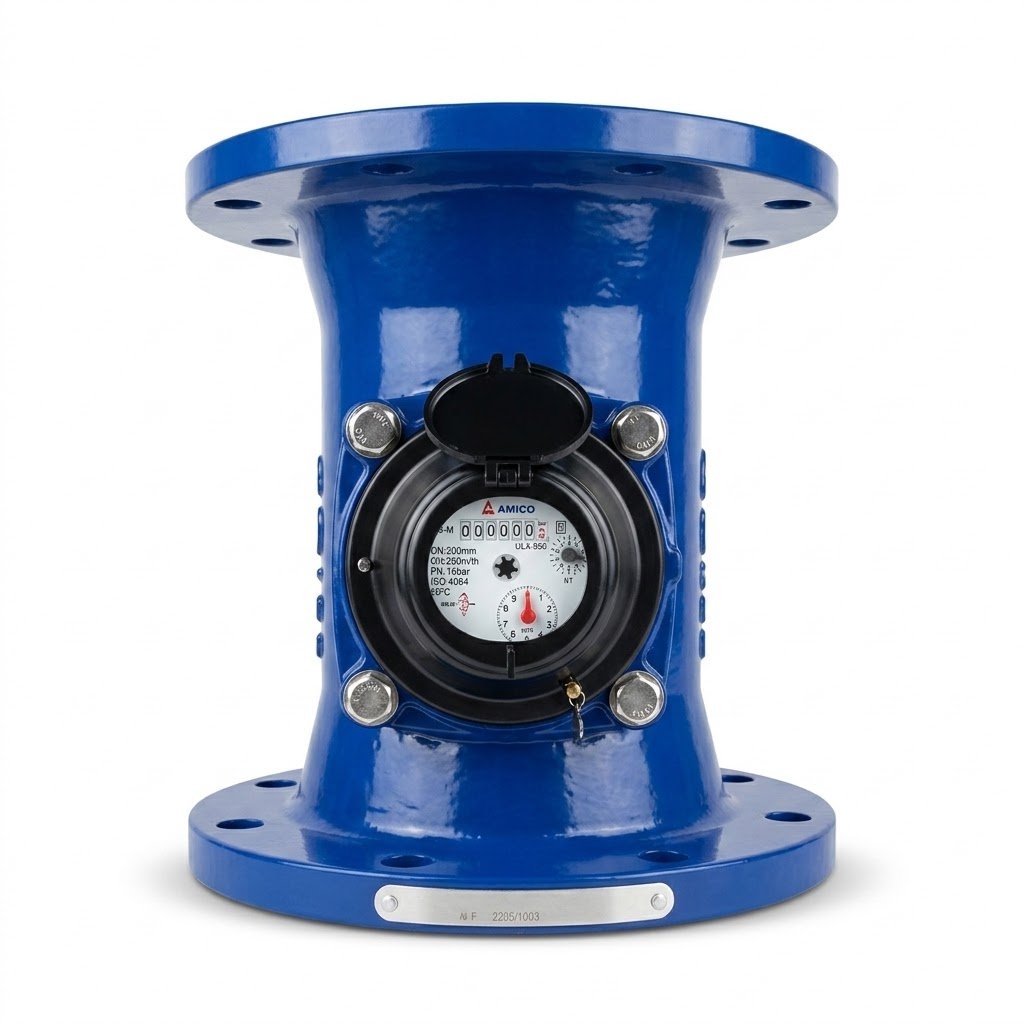Jual Meteran Air 8 Inch - DN 200 Merk Amico Tipe / Water Meter Amico Type LXLG-200E Size 8 Inch DN 200 mm