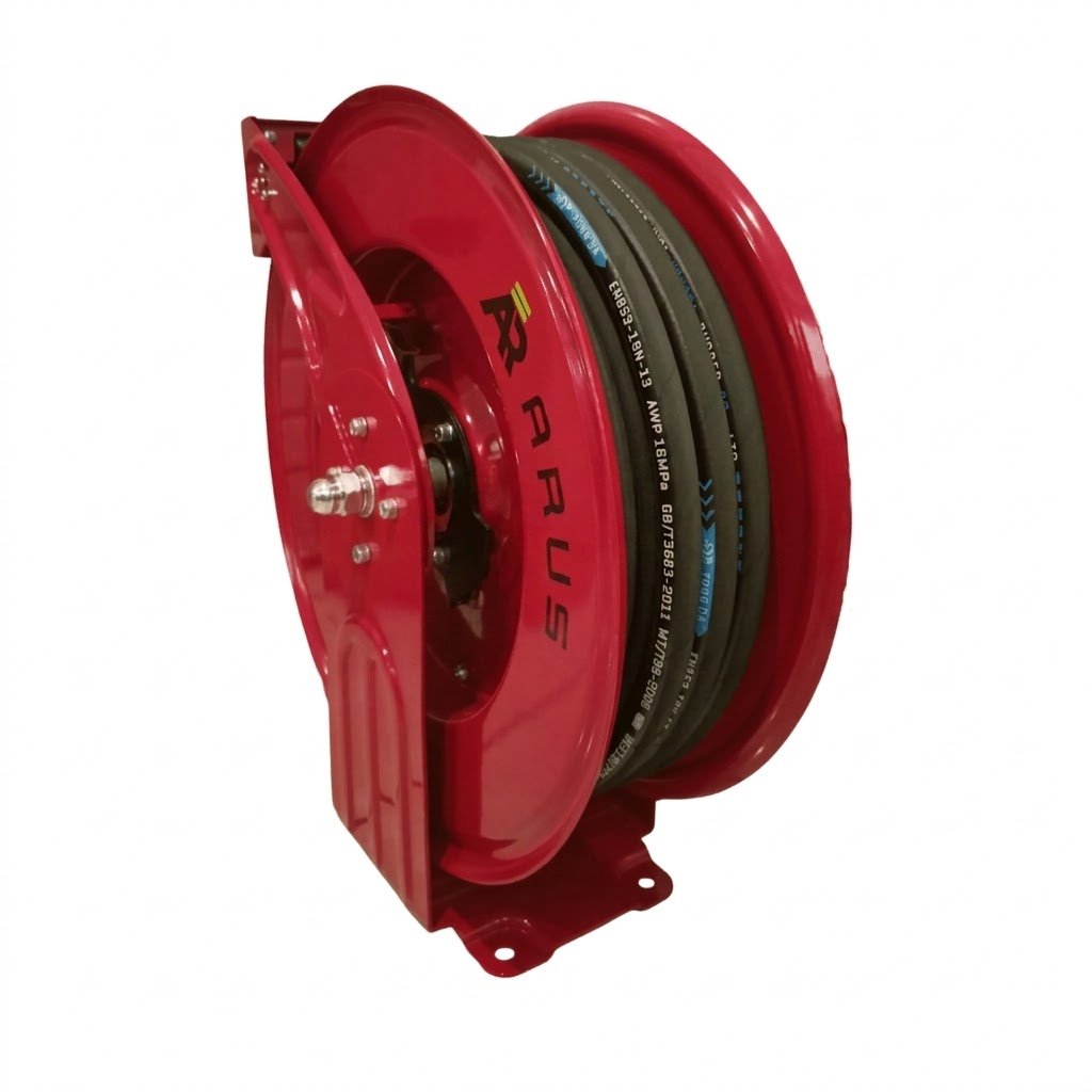 Jual Gulungan Selang Otomatis 1 Inci 15 Meter merek ARUS / Automatic Hose Reel 1  Inch 15 Meter