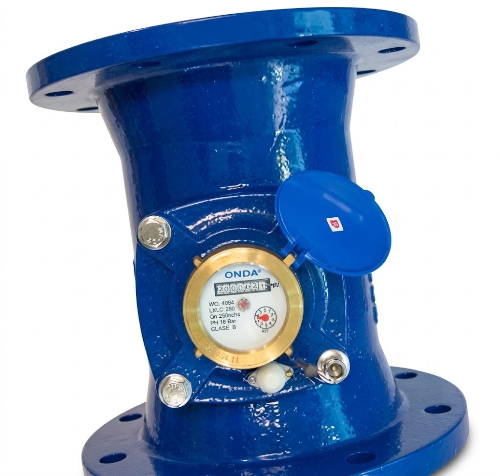 Water Meter ONDA 12 Inch DN300 Original SNI - Bulk Flow Meter Induk Pipa Utama Pabrik & PDAM